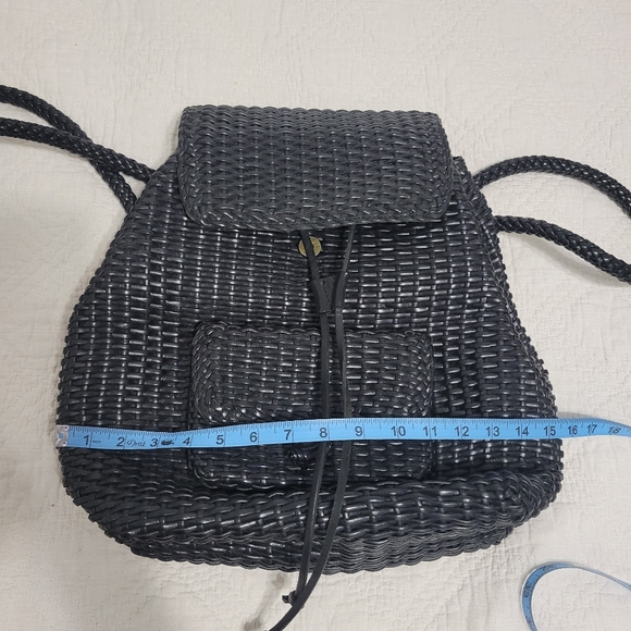 Woven Genuine Italian Leather Backpack - Picture 8 of 9